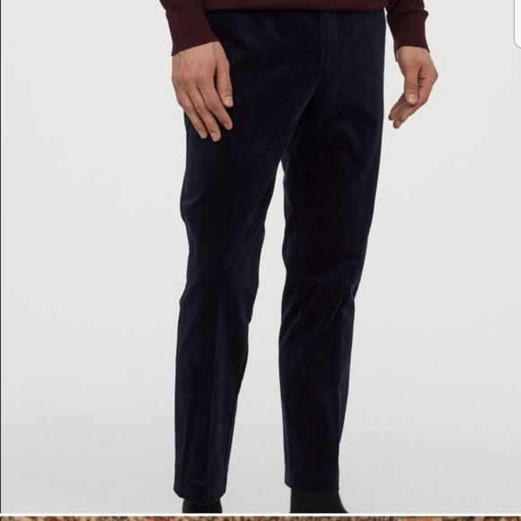 Sandro Droit Black Skinny Fit Corduroy Pants 34x32